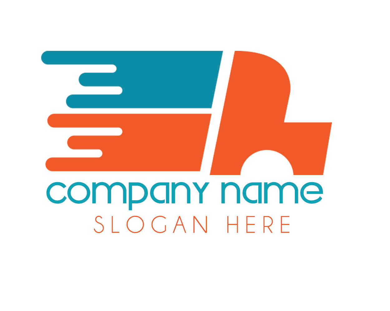 Company or transportation name truck decal