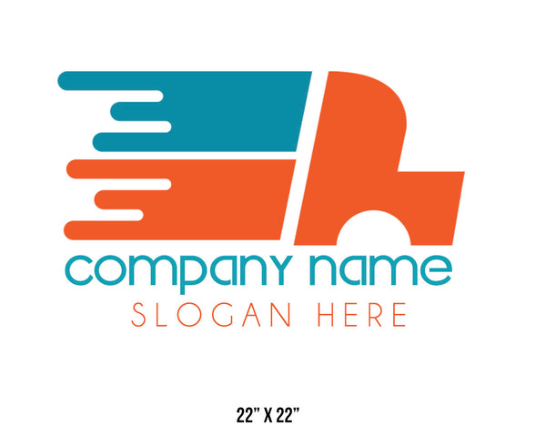 Company or transportation name truck decal