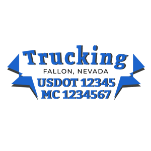 truck door decal with USDOT, MC